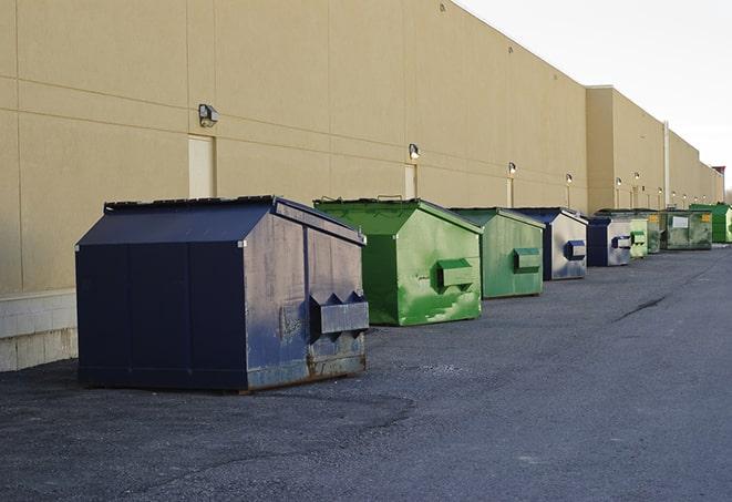 an empty dumpster ready for use at a construction site in Billings